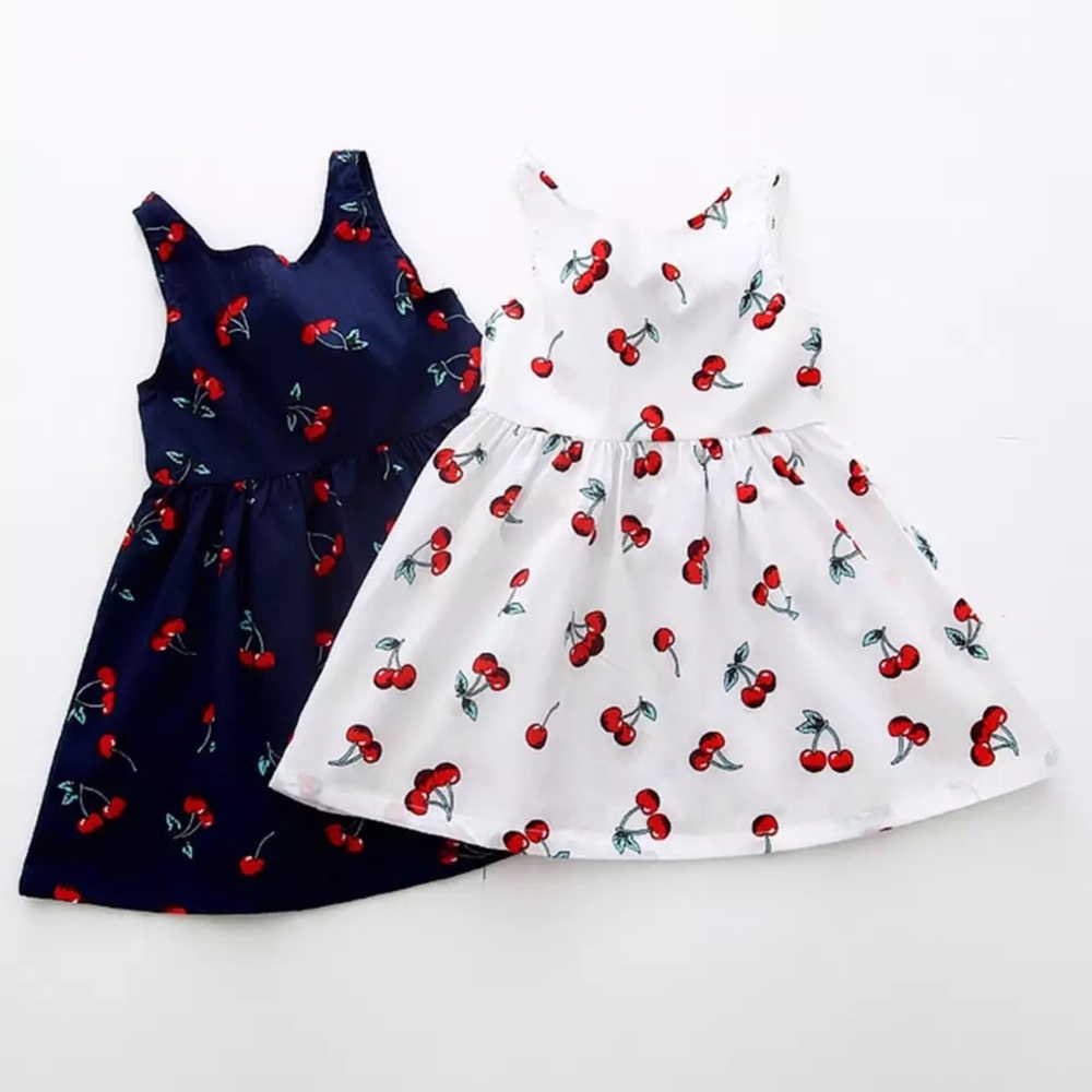 Cherry Dress for Girls (Sizes 4T-7)